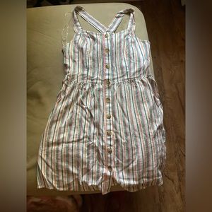 Cute striped beach dress, size XXL